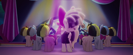 Songbird's backup dancers appear on stage MLPTM