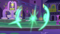 Starlight and Terramar teleport out of fountain square S9E11