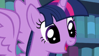 Twilight Sparkle in wide-eyed awe S6E19