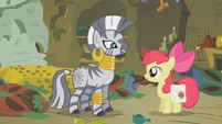 Zecora and Apple Bloom.