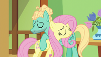 Zephyr Breeze hugging Fluttershy S6E11