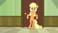 Applejack locks Granny Smith in supply closet S6E23