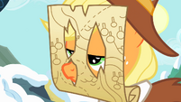 Applejack wearing a map on her face S2E11