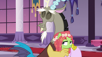 Discord hugging Tree Hugger S5E7