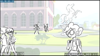 EG3 animatic - Sunset on the school's front lawn