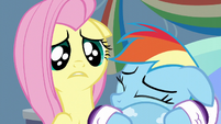 Fluttershy feels sorry for Rainbow Dash S5E5