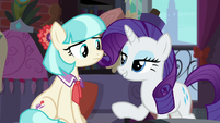 Rarity offers to help Coco with the costumes S5E16
