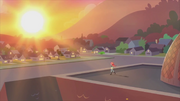 Sunset on the Canterlot High School roof EG2