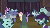 Big Daddy McColt approaches Twilight and Fluttershy S5E23