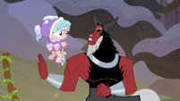 Lord Tirek tells Cozy Glow to wait S9E8