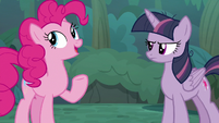 Pinkie "already at the Tree of Harmony" S8E13