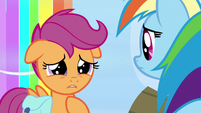 Scootaloo never got that type of support growing up, Rainbow Dash...