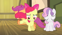 Scootaloo and Apple Bloom switching places S4E17