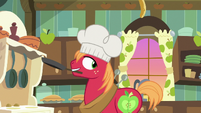 Big Mac flipping a flapjack into the air S7E13
