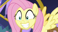 Fluttershy with an overexcited grin S7E20