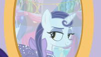 Goth Pony looking at herself in the mirror S5E14