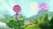 Mane Six's balloon leaving Hope Hollow MLPRR