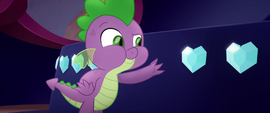 Spike about to eat another crystal decoration MLPTM