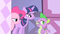 I don't trust that raised eyebrow on Spike.