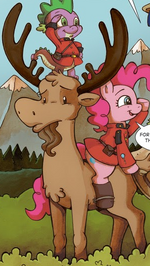 Moose on Fan Expo cover RE of Friendship is Magic Issue #10