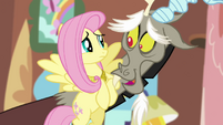 Discord and Fluttershy "you're so very kind" S03E10