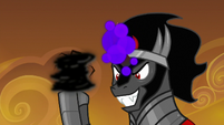 King Sombra with black swirl in his hoof S9E1