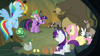 Main ponies no Pinkie with animals S3E3