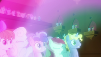 Ponies blown away by magical sound S9E20