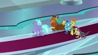 Race leaders glaring at Twilight Sparkle S8E2