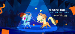 Rainbow Dash and Applejack dancing MLPTM