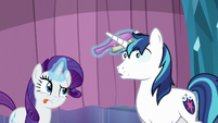 Shining Armor takes calming breaths S6E1