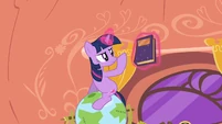 Twilight making sure the book is okay.