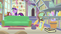 Twilight nervously walks around Starlight's office MLPS4