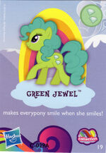 English monolingual version of mystery pack wave 9, card 19 of 24: Green Jewel