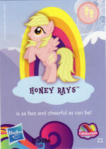 English monolingual version of mystery pack wave 9, card 22 of 24: Honey Rays