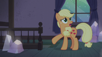 Applejack "never had a real Hearth's Warmin'!" S5E20