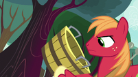 Big Mac holding an empty bucket S8E12