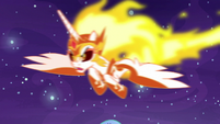 Daybreaker swooping down at Nightmare Moon S7E10