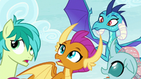 Ember and students looking at Twilight S8E2