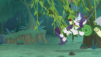 Fake Rarity runs into a tangle of vines S8E13