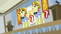 Flim and Flam singing the final chorus S8E16