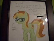 Peachy Pitt Pony autograph