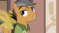 Quibble showing off his Daring Do knowledge S6E13