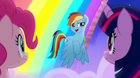 Rainbow Dash "we'll pass right through it" MLPRR