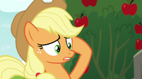 Applejack scratching her head S9E10