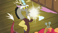 Discord poofing up a handkerchief S8E10