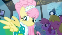 Smile Fluttershy, smile like Pinkie Pie.