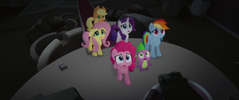 Main five and Spike worried about Twilight MLPTM