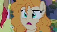 "Then yeah. I guess I am." SHOCKS! Pear has Rarity's fierce eyelash pose!