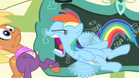 Rainbow Dash interrupts Ms. Harshwhinny S4E05